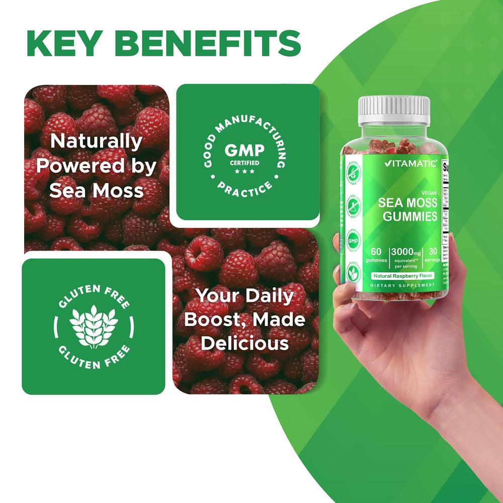 Vegan pectin-based sea moss gummies