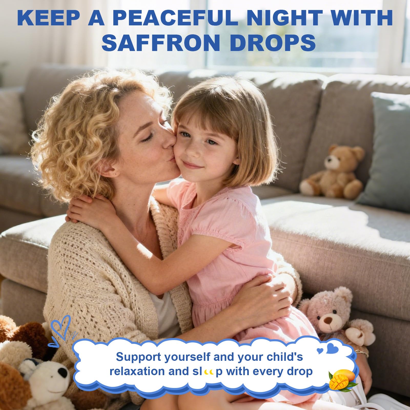 Vegan saffron drops supporting energy and immune health in a 2 oz bottle