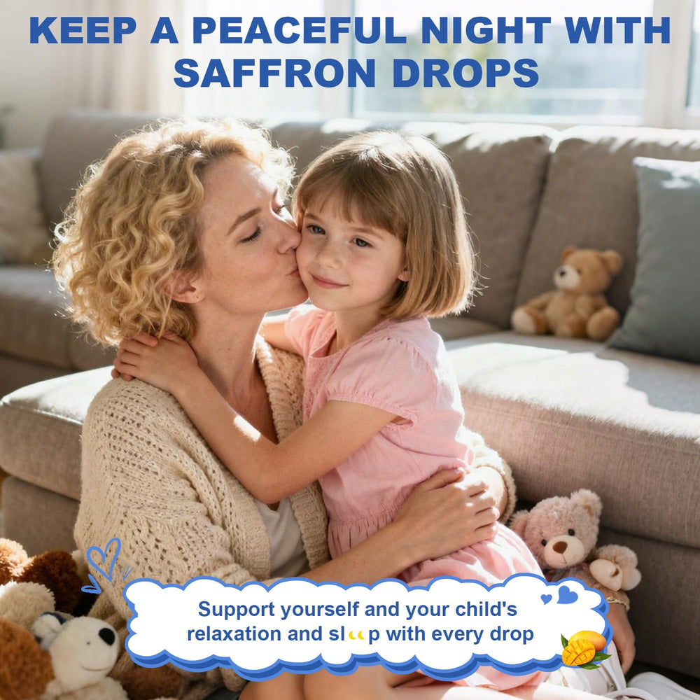 Vegan saffron drops supporting energy and immune health in a 2 oz bottle