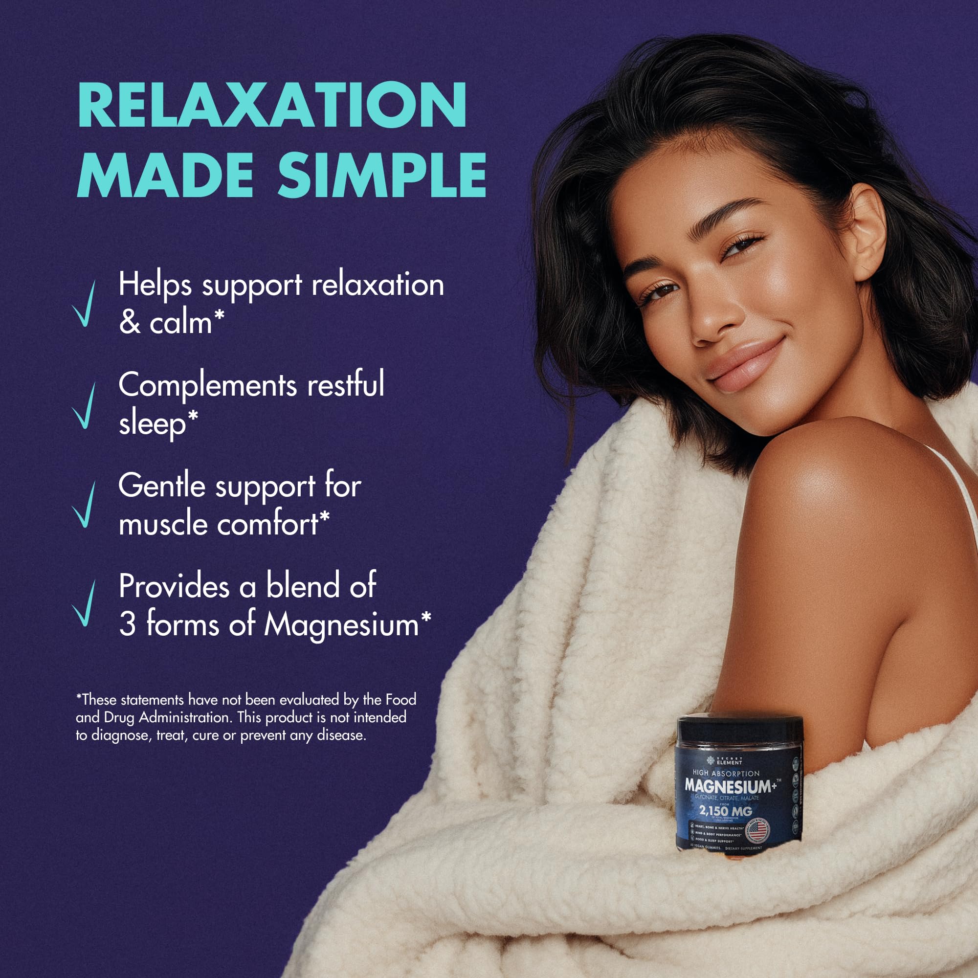 Ingredients showing vegan and sugar-free attributes.