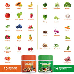 Soy-free gummies with 30+ fruits and vegetables ingredients