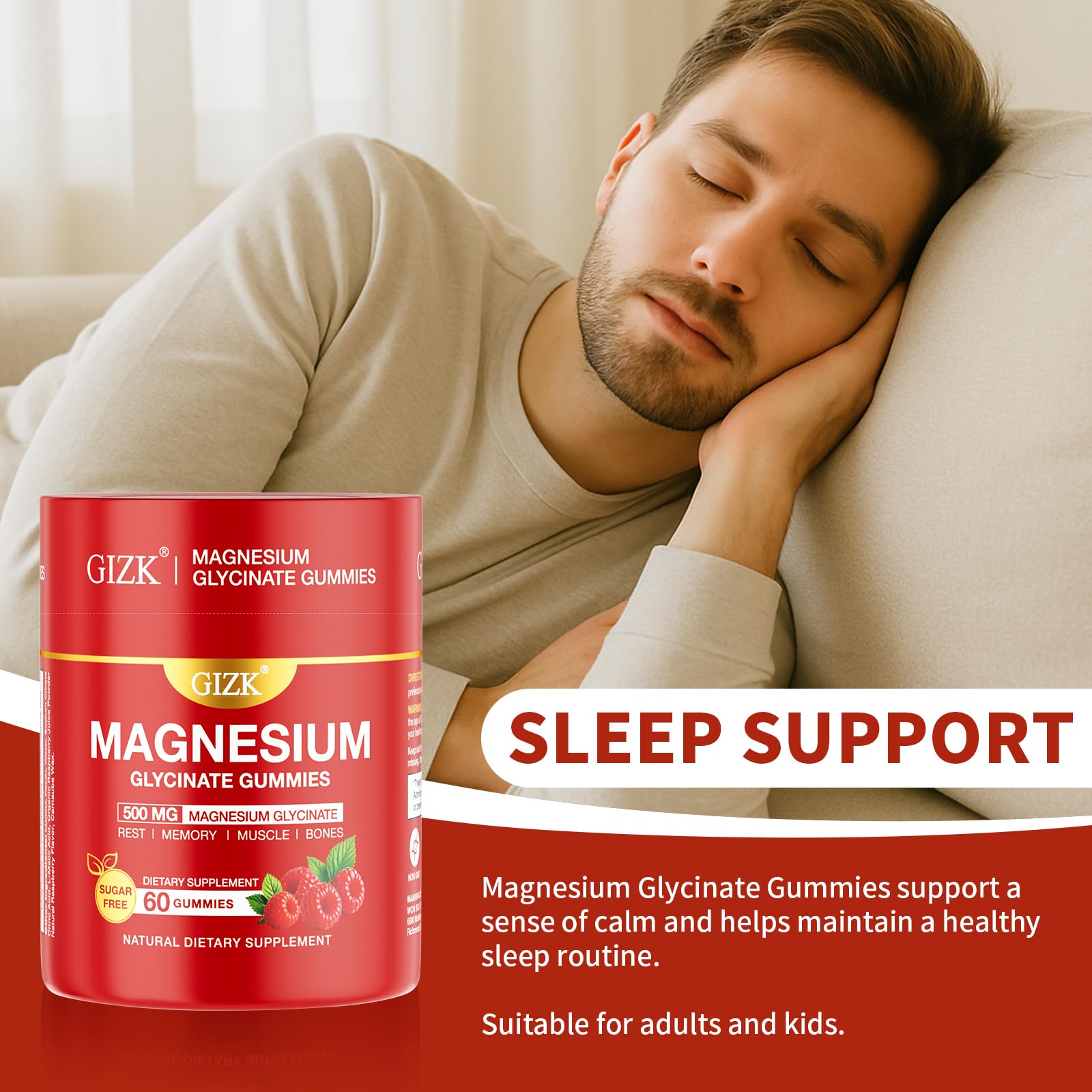 Icons indicating vegan, sugar-free, and non-GMO