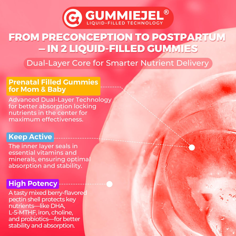 Sugar-free vegan prenatal gummies