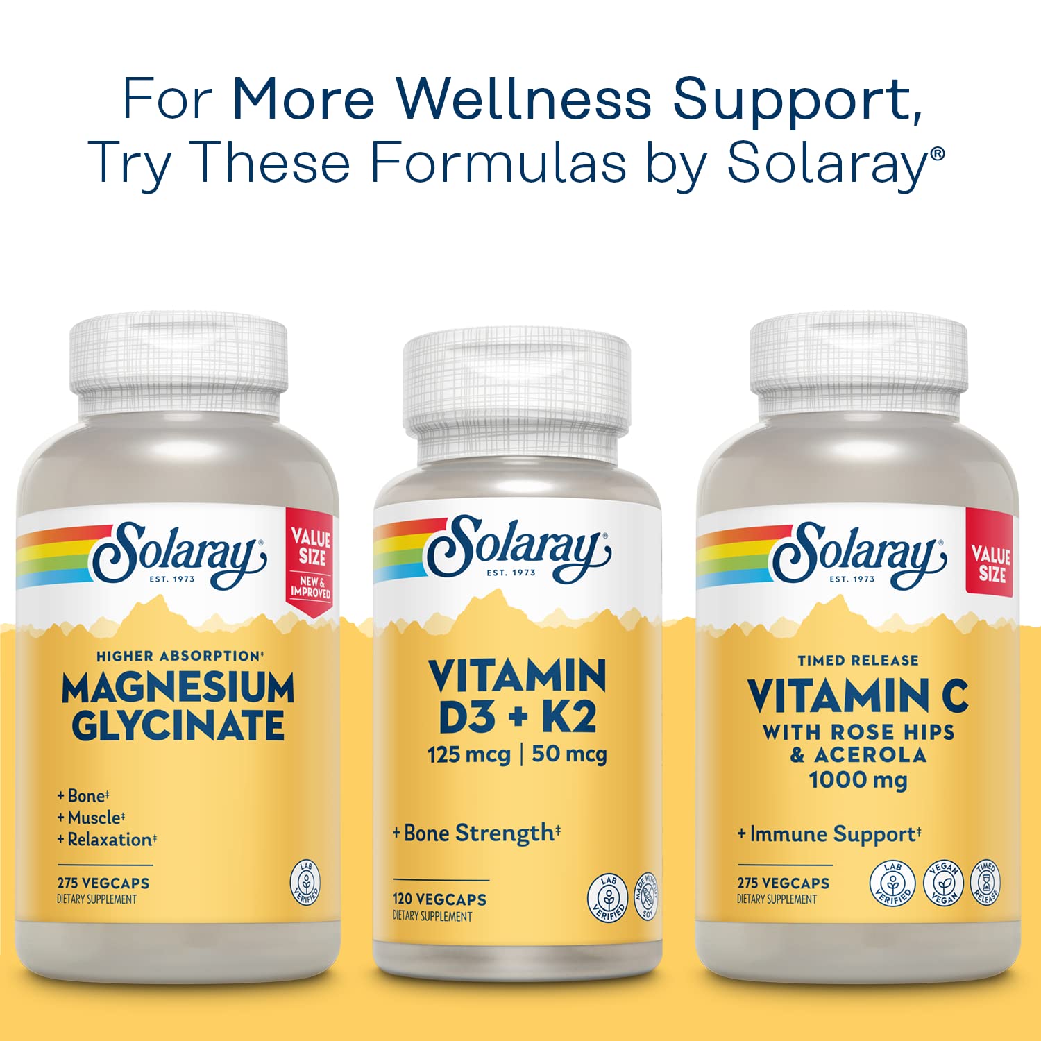 Vegan capsules of SOLARAY Mega Vitamin B-Stress