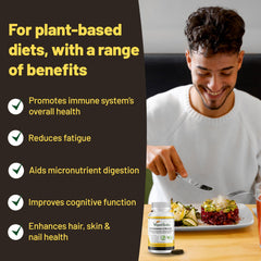 Vitamin B12, D3 and K2 in vegan multivitamins from plant-based source