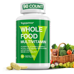 Vegan Whole Food Multivitamin with Iron bottle - 90 count
