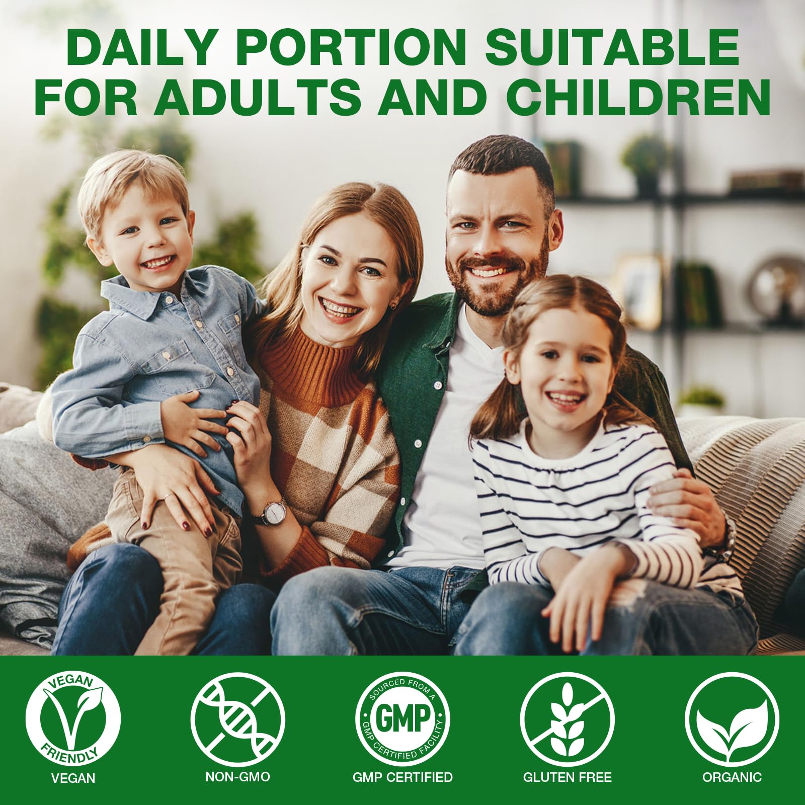 Vegan and gluten-free certification icons on packaging