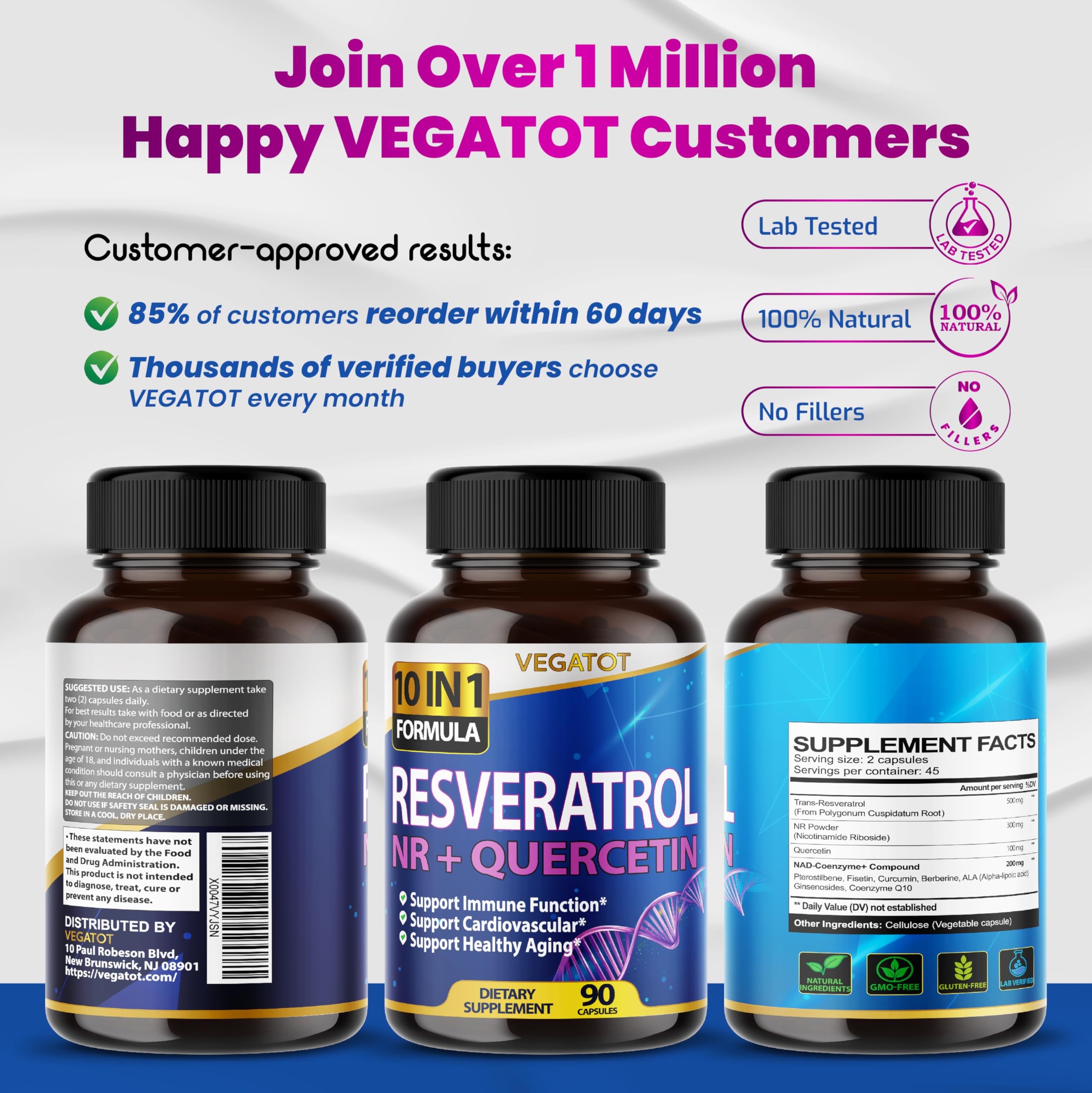 Concept image of healthy aging and immune support with capsules