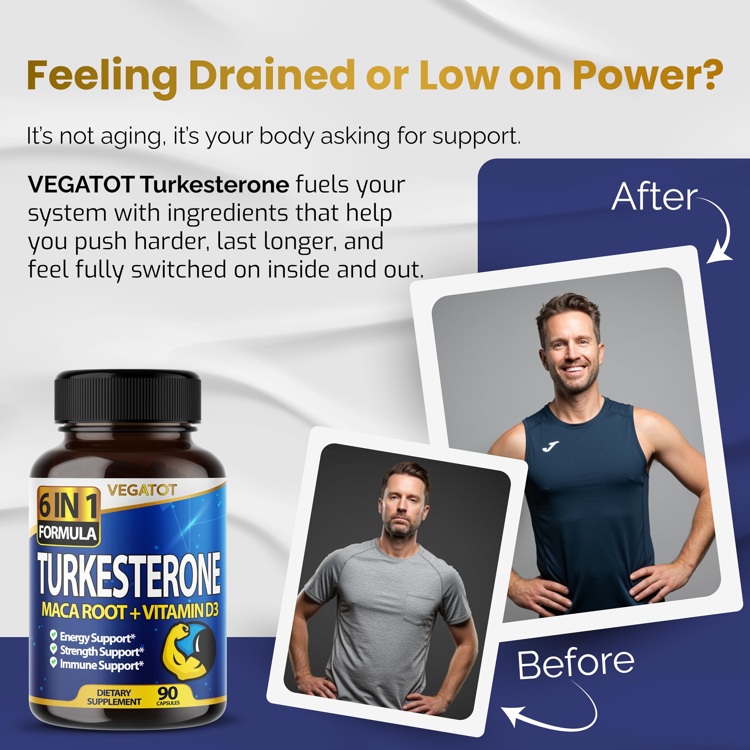 Front label of Vegatot 6 in 1 bottle