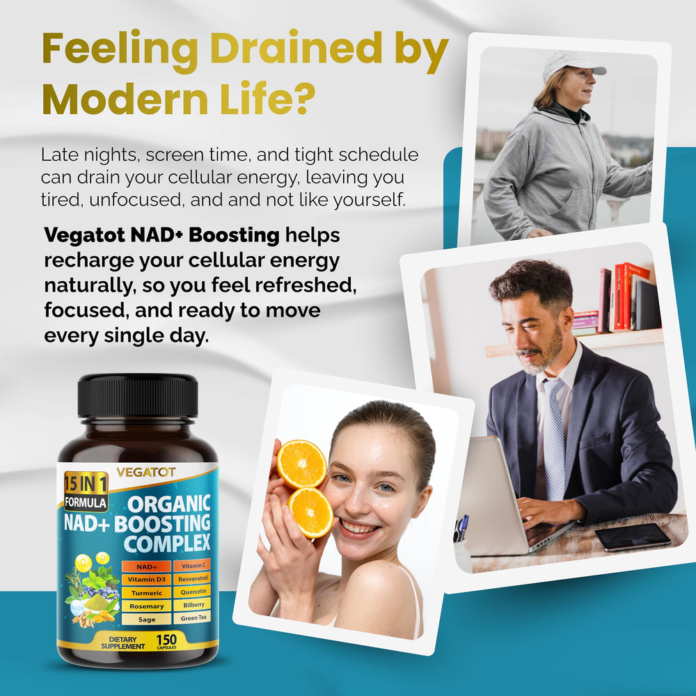 Two-capsule serving of VEGATOT NAD+ Boosting Complex