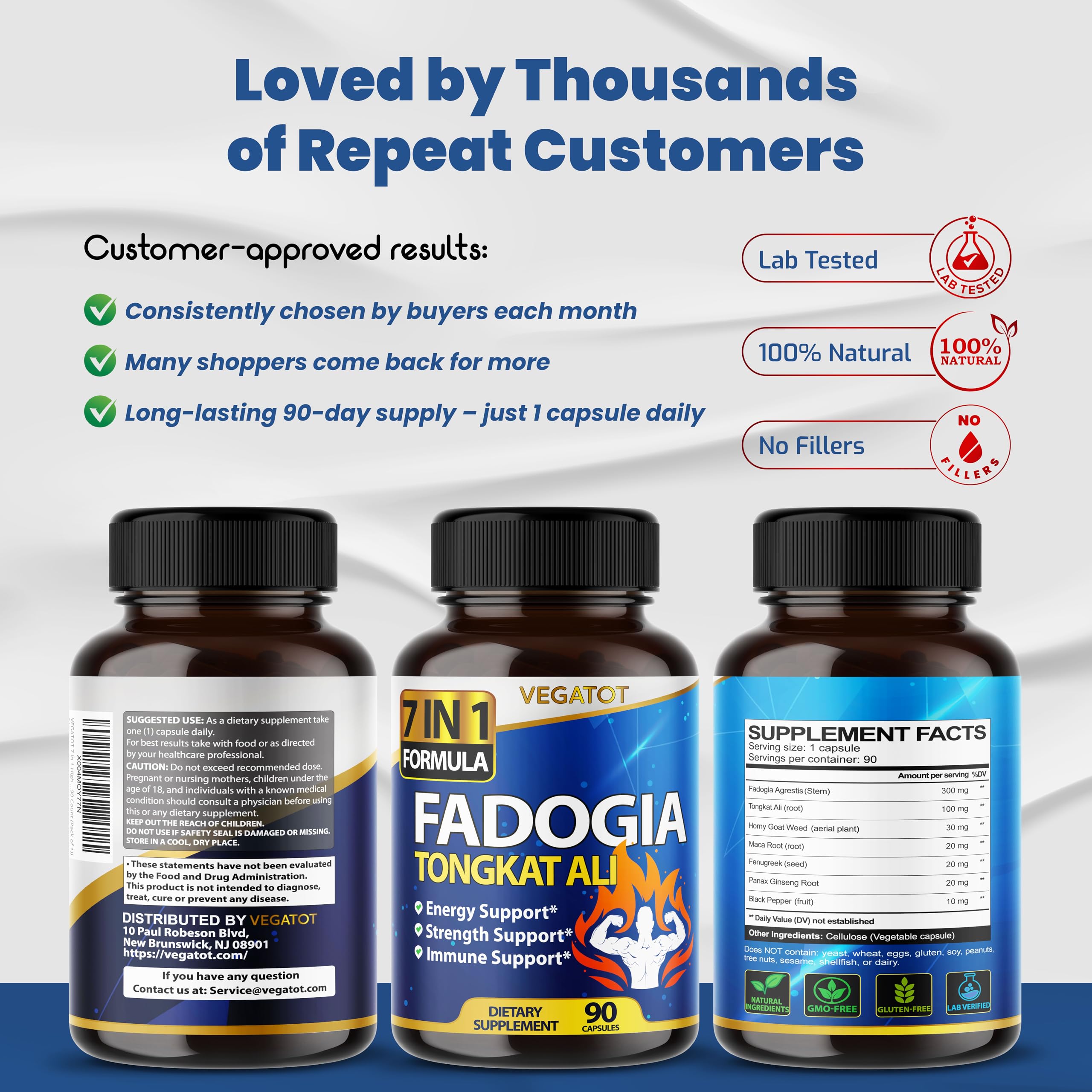 VEGATOT packaging front-view designed for on-shelf appeal.