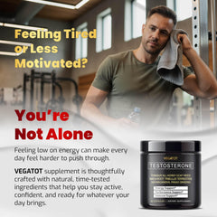 VEGATOT Testo Support capsules ready-to-swallow for daily vitality and steady energy.