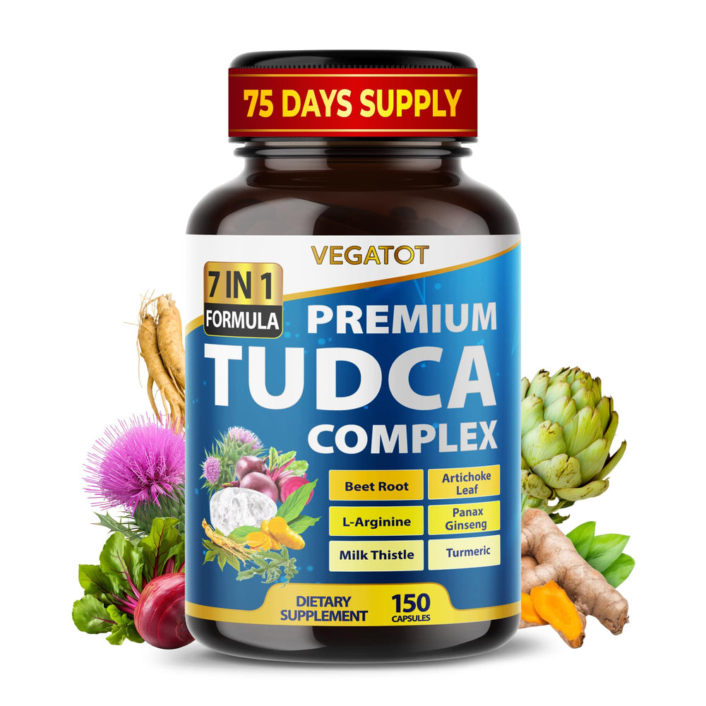 Vegatot TudCA bottle on white background