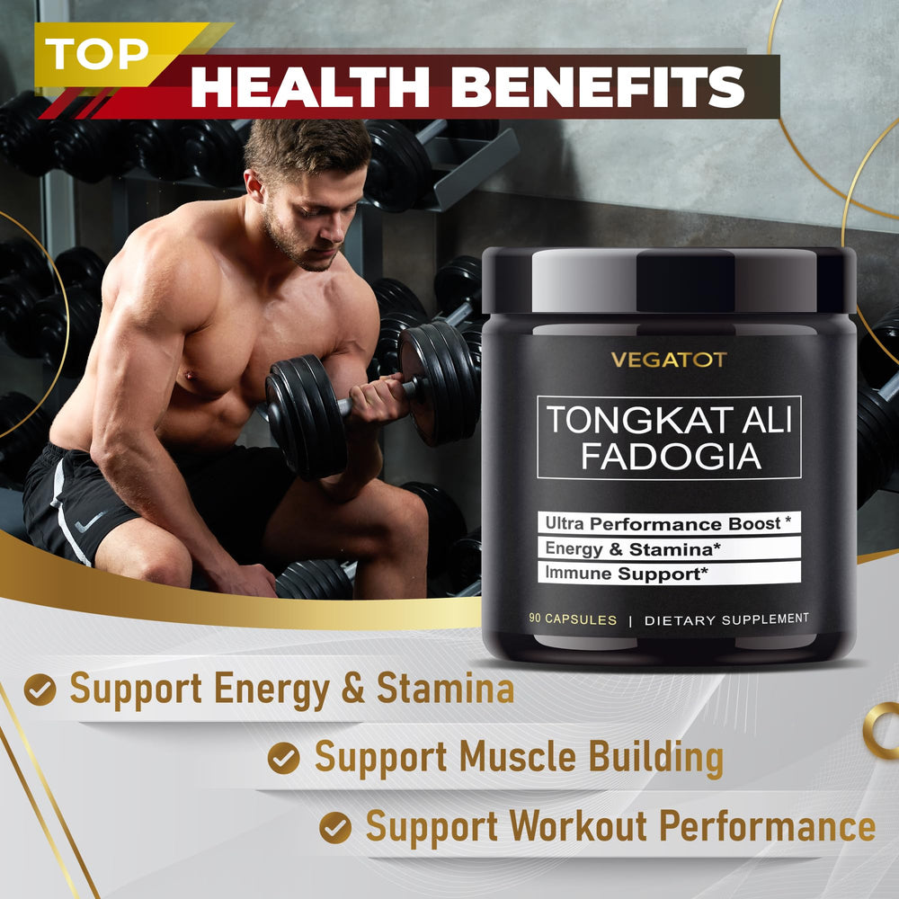 Ashwagandha and Maca Root imagery for VEGATOT Fisetin Complex