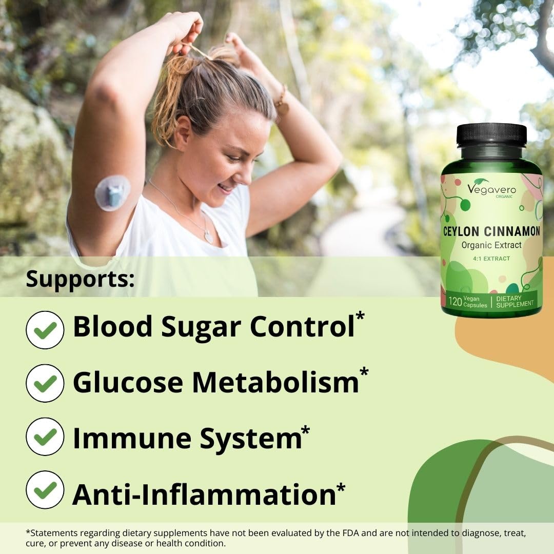 USDA Organic certification badge on Vegavero Cinnamon