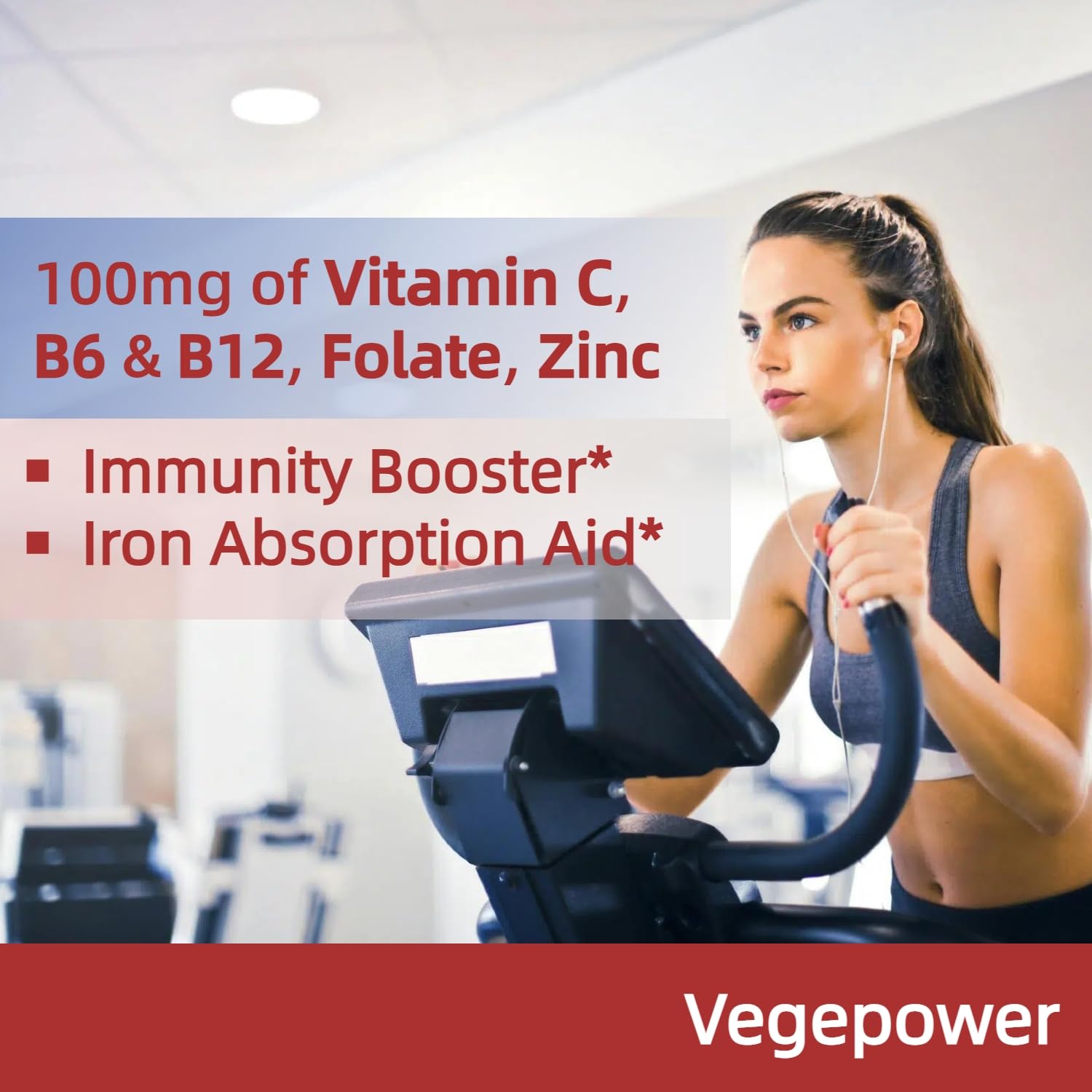 Usage and packaging of Vegepower iron supplement