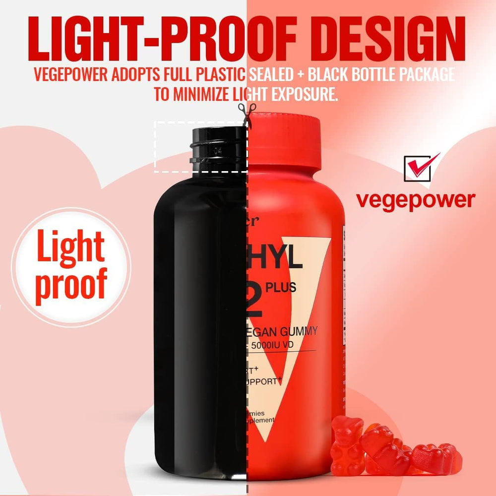 Lifestyle image of adults taking vegan B12+D3 gummies