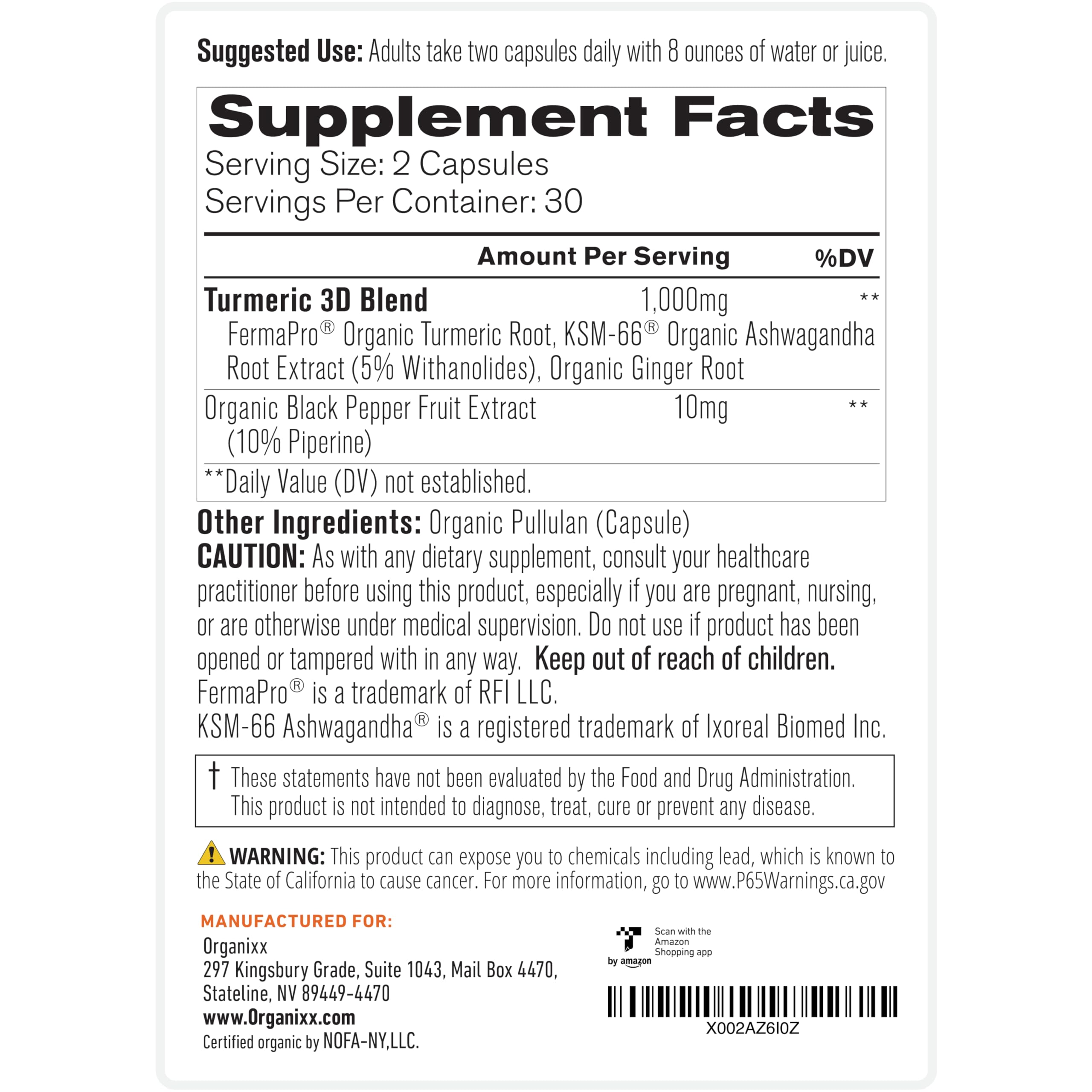 60 vegetarian capsules bottle