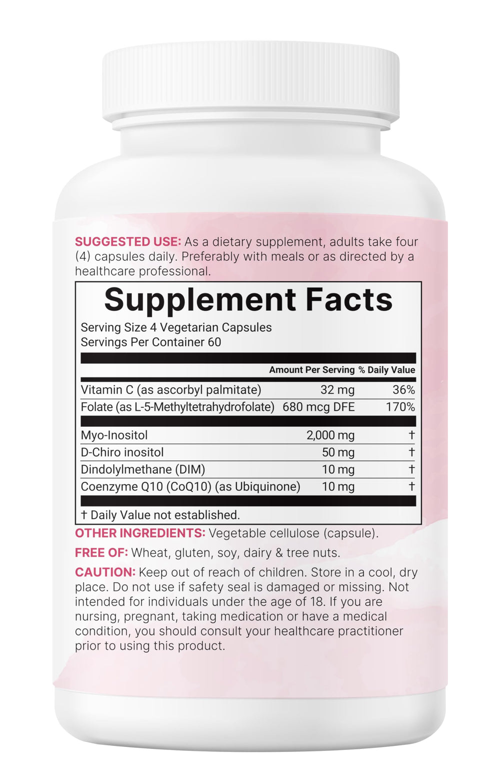 Vegetarian capsules packaging