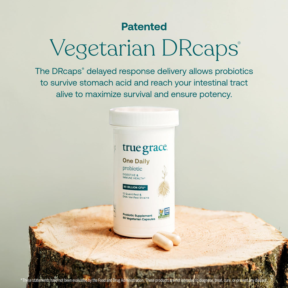 Protected vegetarian DR caps for probiotic delivery