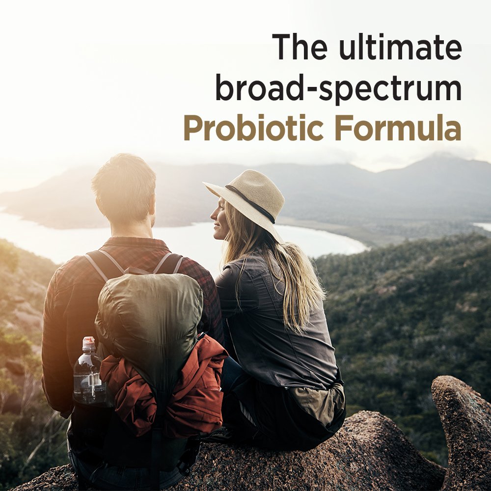 Vegetarian and gluten-free probiotic supplement packaging