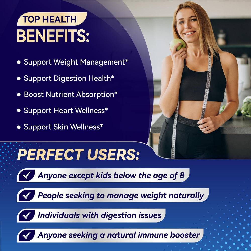 Label showing vegetarian, non-GMO, and gluten-free attributes for the supplement.