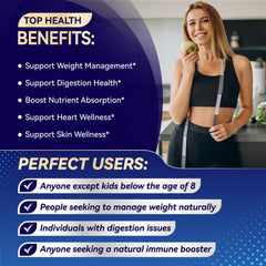 Label showing vegetarian, non-GMO, and gluten-free attributes for the supplement.