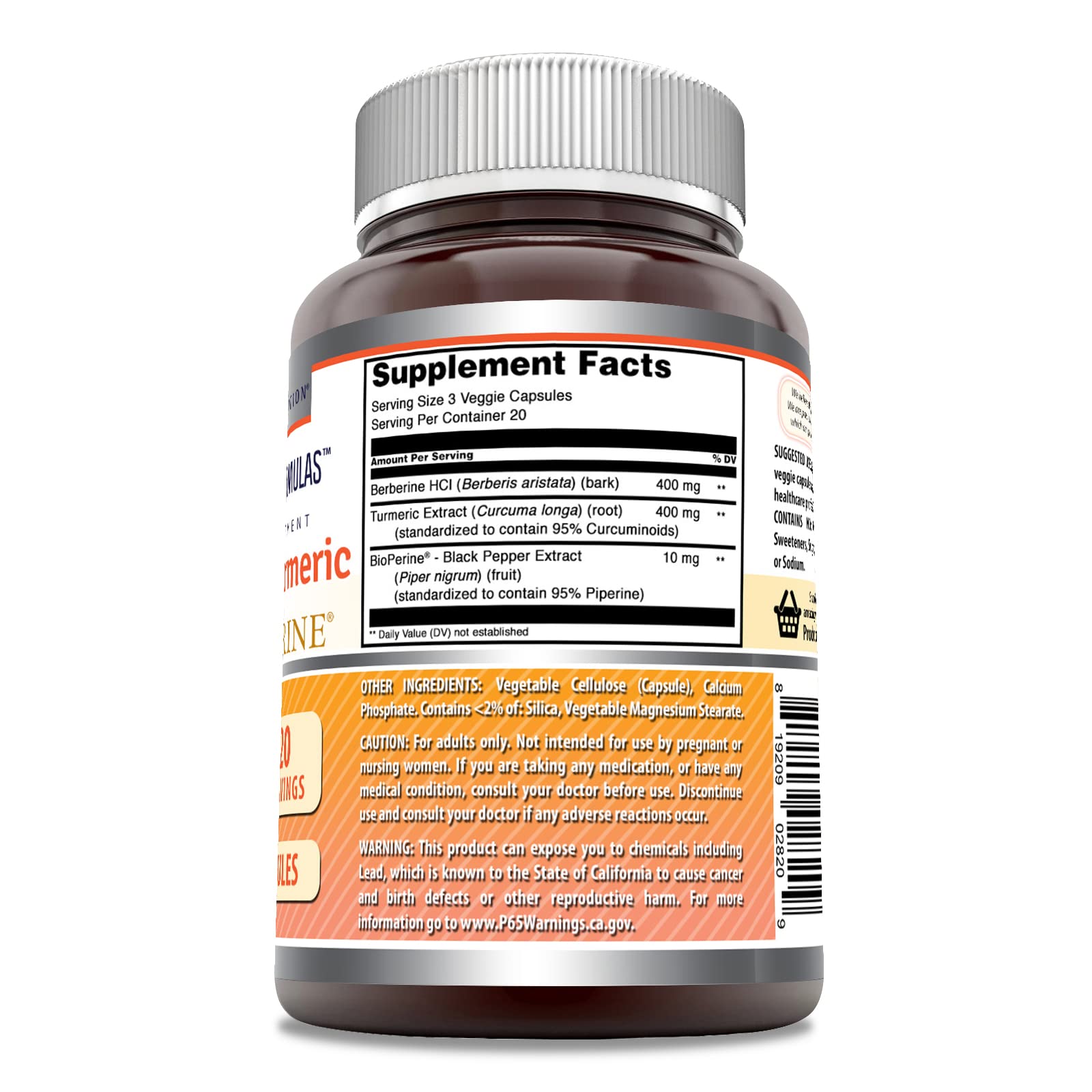 60 veggie capsules per bottle