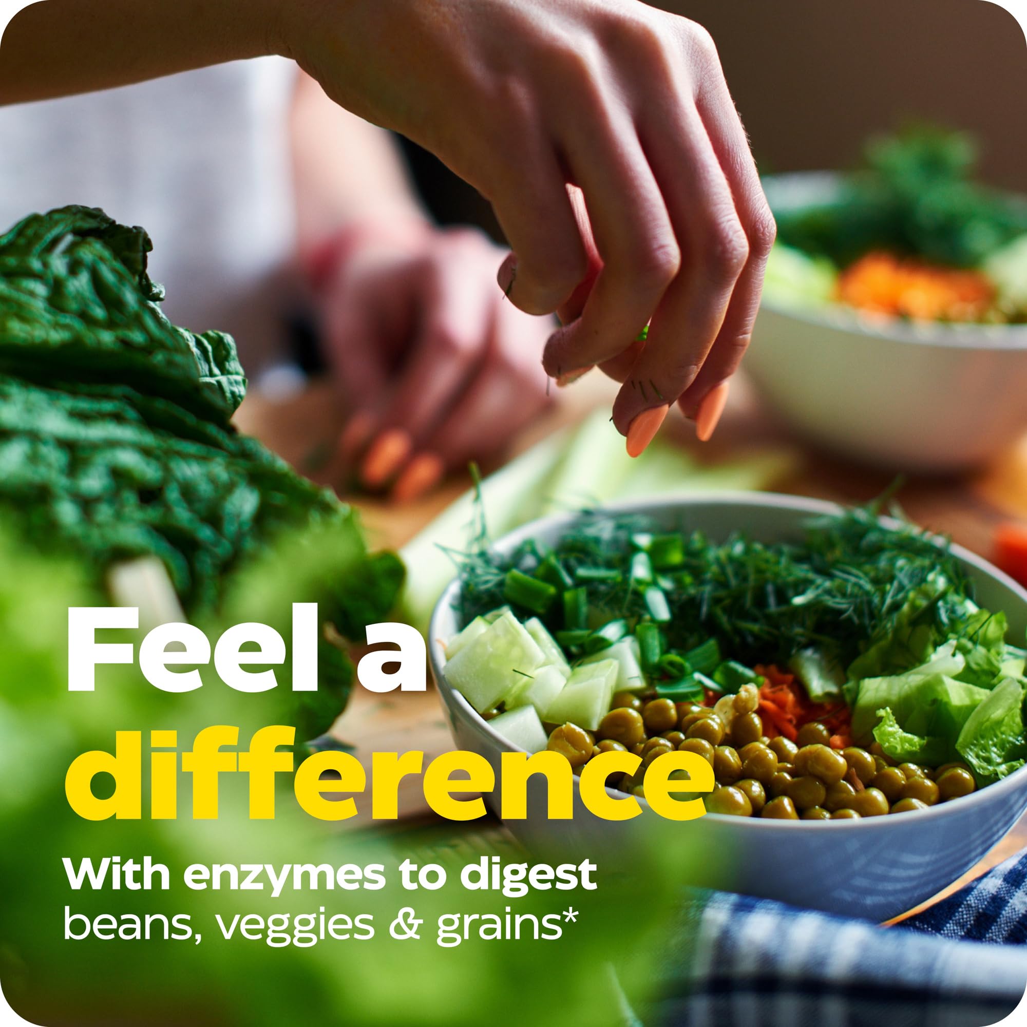 Plant-based digestion highlighted illustration for VeggieGest