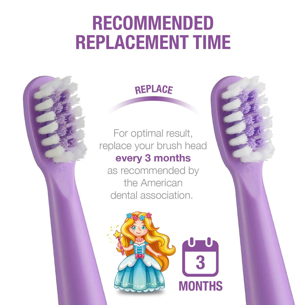 3D curved soft bristles design for gentle cleaning