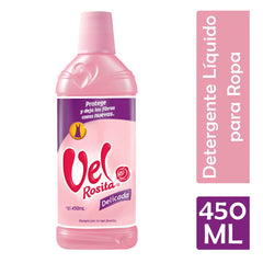 Close-up of Vel Rosita Delicate detergent label