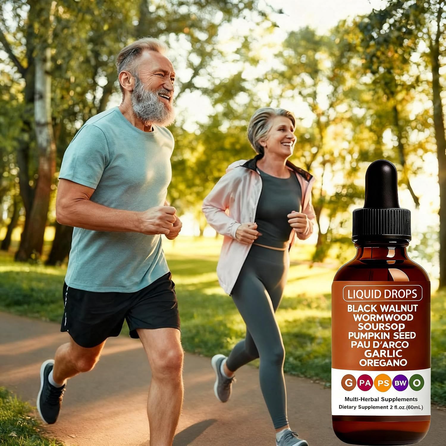 Digestive support and energy boost with vegan liquid drops