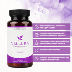 Herbal ingredients blend including Black Cohosh, Red Clover, and Chasteberry