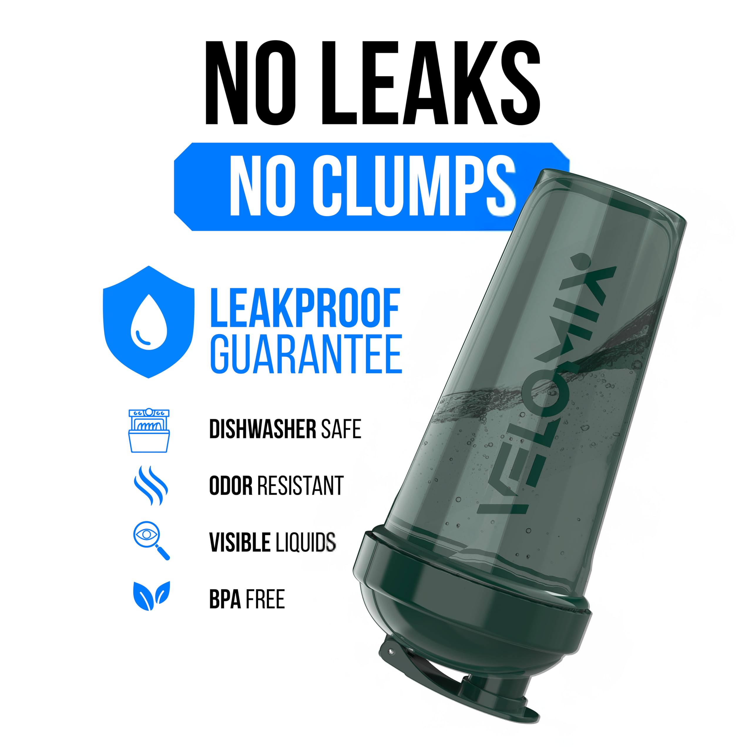 Velomix shaker bottles color options in pack