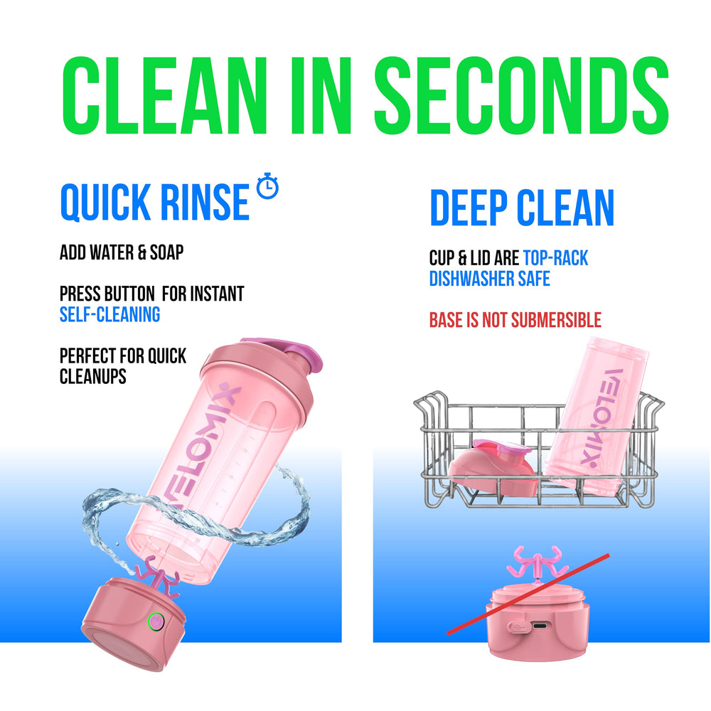 IPX5 water-resistant shaker bottle