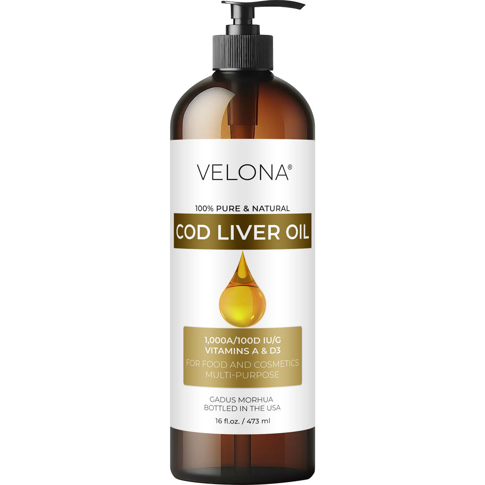 Bottle of Velona Cod Liver Oil 16oz