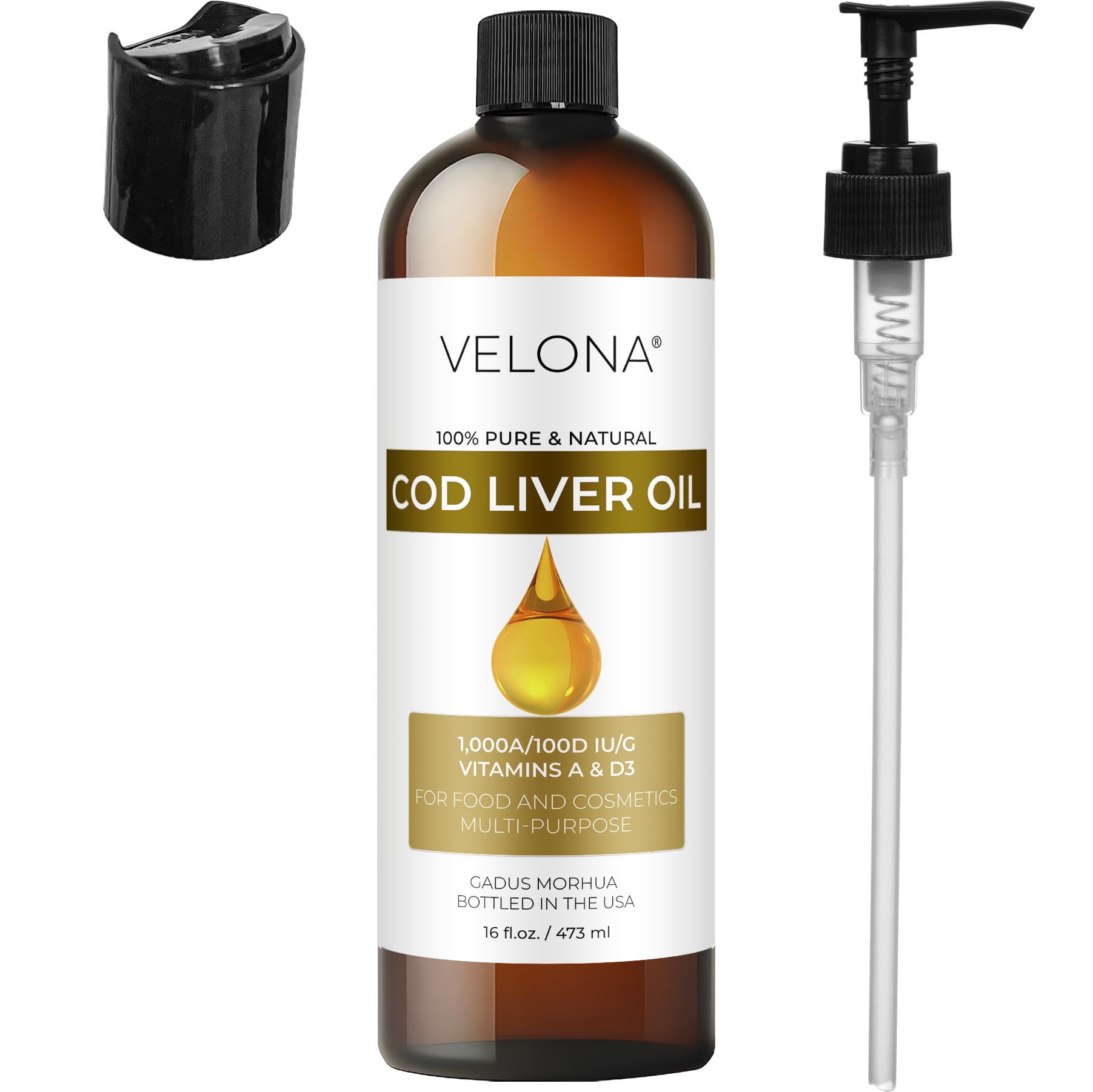 Velona Cod Liver Oil added to smoothies, juices, and dressings