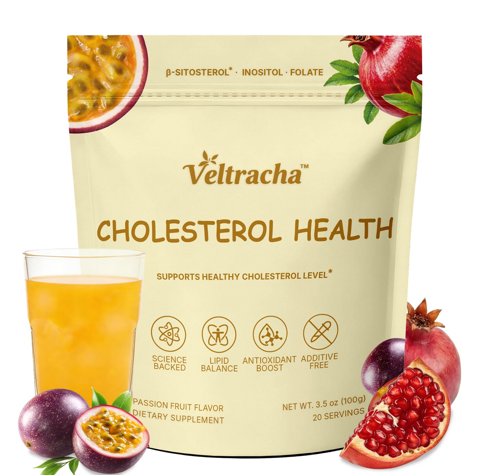 Veltracha front packaging showing product branding and benefits