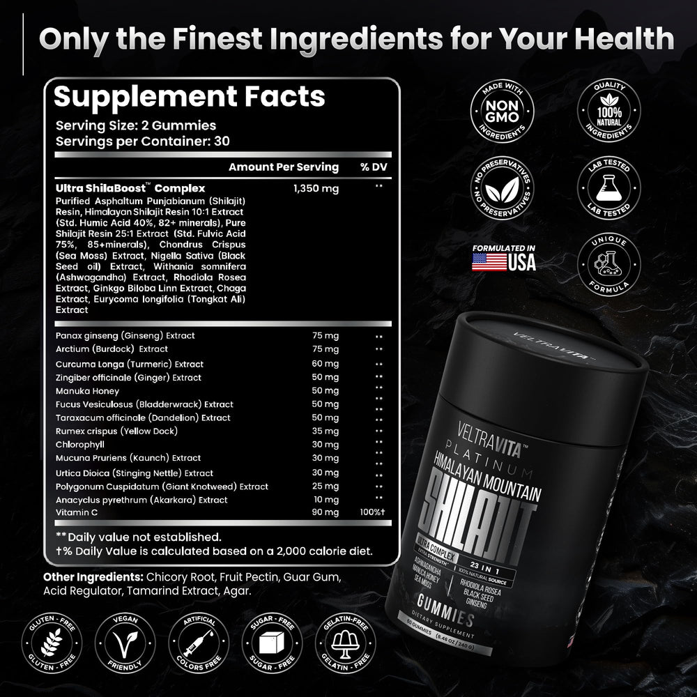 Lab-tested quality and transparency of VeltraVita gummies