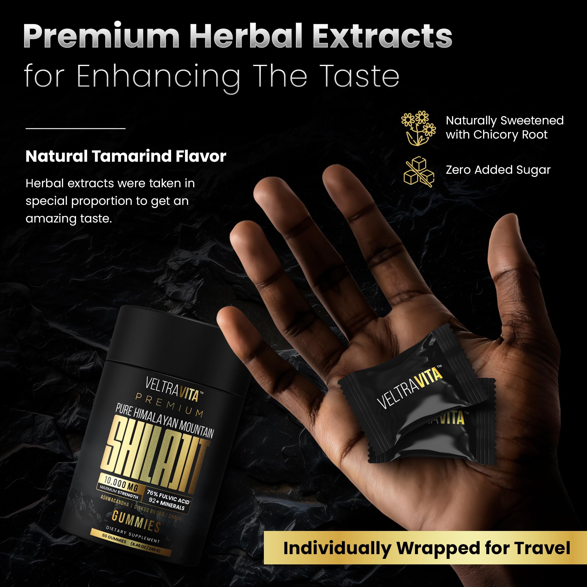 Packaging and individual wrappers for on-the-go wellness