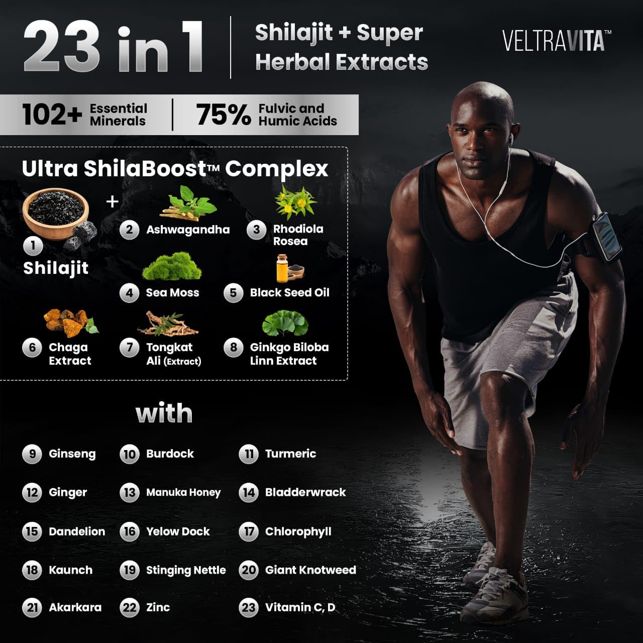 Sea Moss gel included in VeltraVita gummies