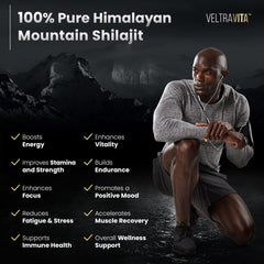 VeltraVita Shilajit Gummies with Ginkgo Biloba