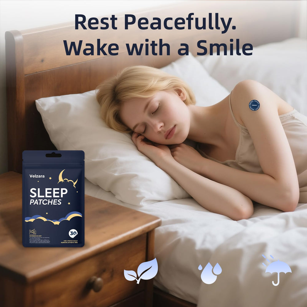 Patch being removed with water or oil for Velzara Sleep Patches