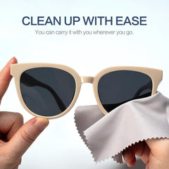 Ultra-soft microfiber fibers for safe cleaning of glasses and electronics