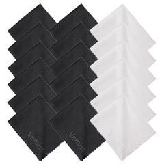 Six-color Vemiss microfiber cleaning cloths set (yellow, pink, blue, black, white, grey)