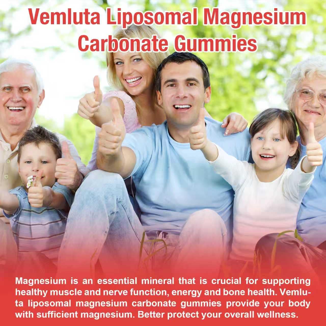 Usage illustration: adults taking Vemluta Magnesium Gummies