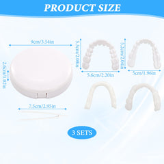 Natural white veneers blending with teeth