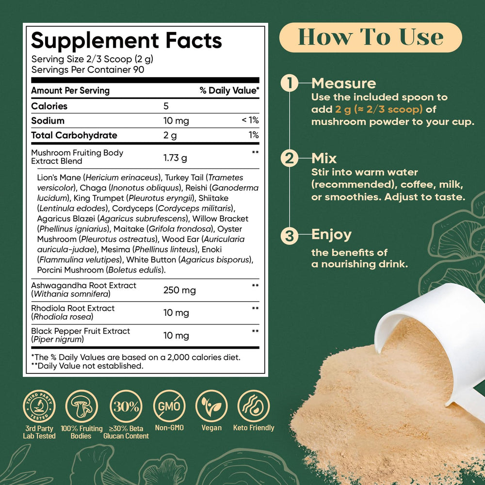 Immunity support label for Venture Pal product