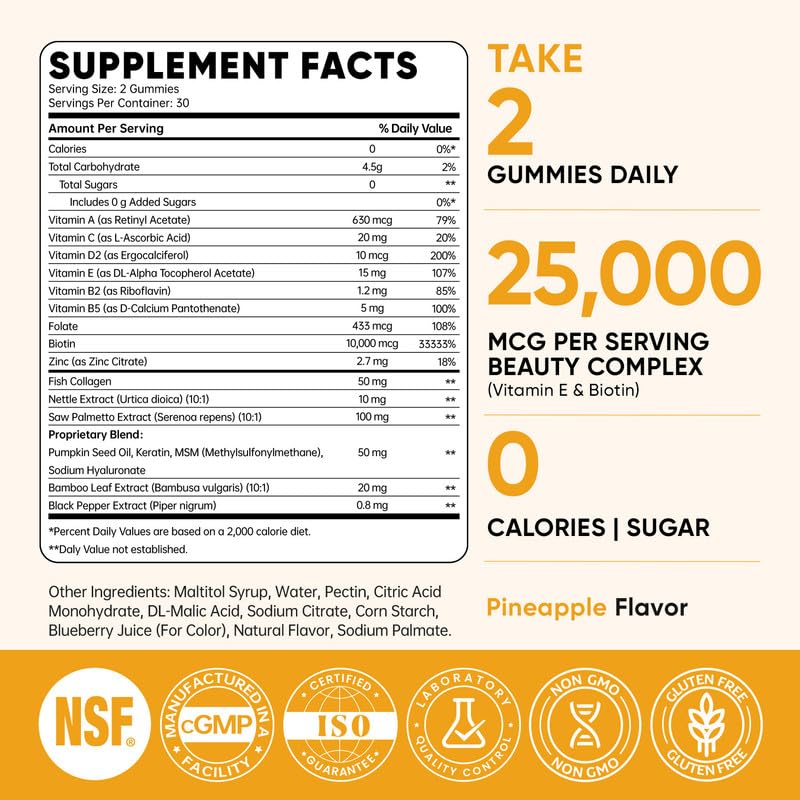 Gluten-free and vitamin icons on product label