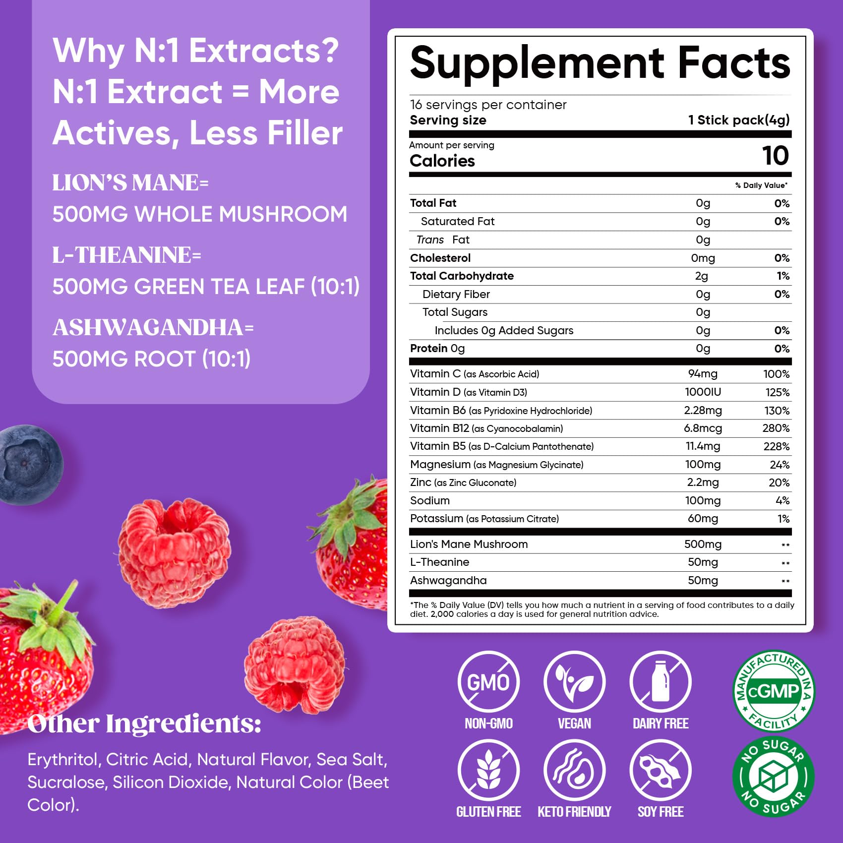 Served drink mix in a glass